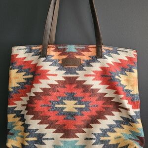Wrangler Multicolor Patterned Tote Bag